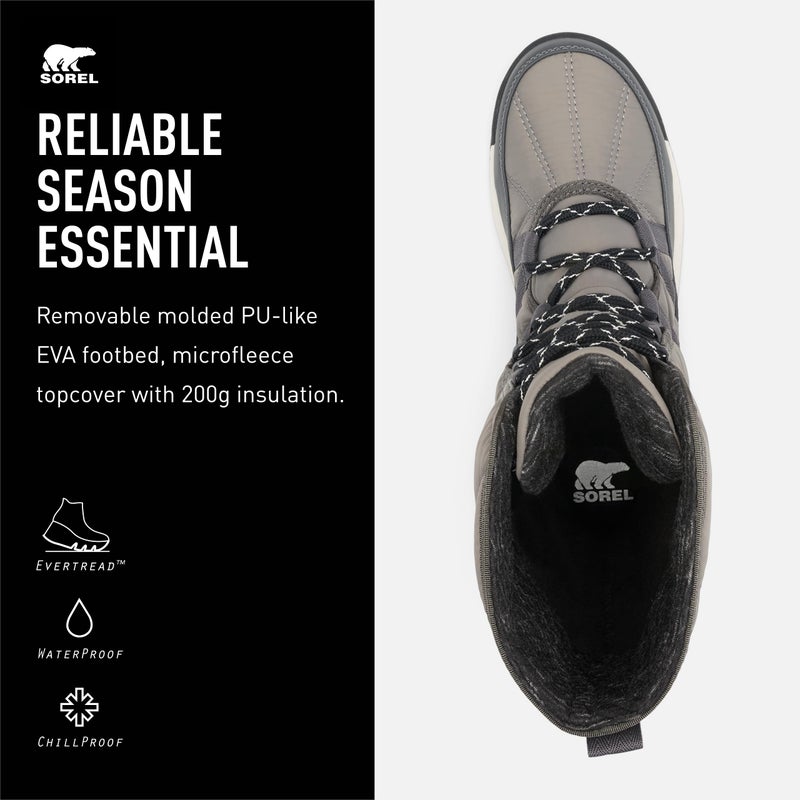 Sorel Whitney II Tall Lace Waterproof Women's Boots - Quarry - Size 9 - Image 4